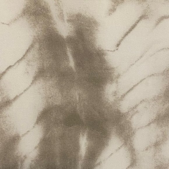 Guess Short Sleeve Blouse Mixed Fabric White Light Brown Tie- Dye Size Small - Picture 9 of 14